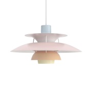 Louis Poulsen - PH 5 hanglamp Pastels Blue/Rose/Peach