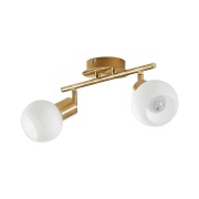 Lindby - Elaina 2 Plafondlamp Brass/Opal
