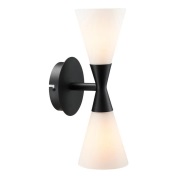 Herstal - Harlekin Wandlamp Duo Matt Black