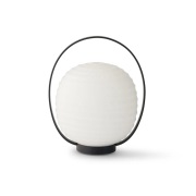 New Works - Lantern Portable Tafellamp Zwart/Opaal Wit