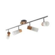 Lindby - Christoph 4 Plafondlamp Wood/White