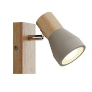 Lindby - Filiz Wandlamp Wood/Concrete