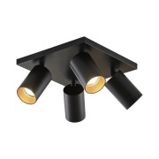 Arcchio - Brinja 4 Plafondlamp Black/Gold