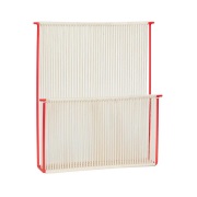 Hübsch - String Wall Magazine Holder Red/White
