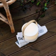 Dyberg Larsen - Carry Zonnecel Taffellamp Wit/Naturel DybergLarsen