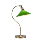 Markslöjd - Vela Taffellamp Antique Brass/Green