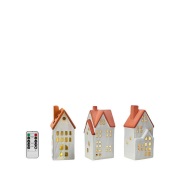 Markslöjd - Molton Decoration Taffellamp 3 pcs. White/Brown