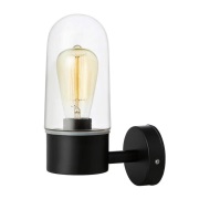 Markslöjd - Zen Buiten Wandlamp Black/Clear Ip44