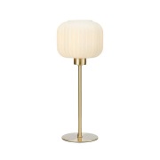 Markslöjd - Sober Taffellamp Small Brushed Brass/White