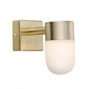 Markslöjd - Menton Wandlamp IP44 Brass/Opaal