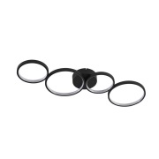 Lindby - Evengeline LED Plafondlamp Black