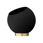 AYTM - Globe Pot Ø21xH18,8 Black/Gold