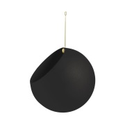 AYTM - Globe Pot Ø21xH32 Black/Gold