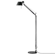 Artemide - Tolomeo Reading Staande Lamp Zwart met Aluminium Voet