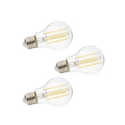 Lindby - 3-pack LED filament lamp 7W (806lm) E27 Clear