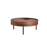 Woud - Arc Sofa-tafel Ø89 Walnut
