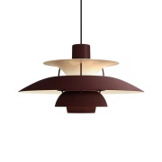 Louis Poulsen - PH 5 Hanglamp Monochrome Burgundy