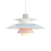 Louis Poulsen - PH 5 hanglamp Pastels Oyster/Blue/Rose