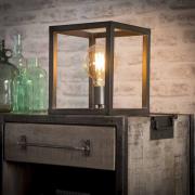 Vico Square Tube - tafellamp - Ø 25 x 30 cm - zilver