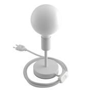 Creative Cables Alzaluce - tafellamp - Ø 12 x 19 cm - metaal - wit