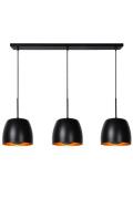 Lucide Nolan - hanglamp - 104 x 24 x 149 cm - zwart