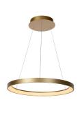 Lucide Vidal - hanglamp - Ø 58 x 70 cm - 50W LED incl. - mat goud/mess...