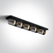 ONE Light Retro GU10 Spots - opbouwspot 5L - 65 x 7 x 10 cm - metaal g...