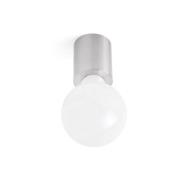 Faro Ten - plafond/wandverlichting - Ø 6 x 7 cm - satijn nikkel