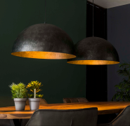 Vico Dome - hanglamp - 142 x 60 x 150 cm - houtskool