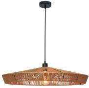 Lucide Yunkai - hanglamp - Ø 70 x 145 cm - rotan