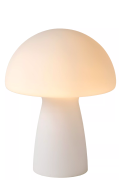 Lucide Fungo - tafellamp - Ø 23 x 28 cm - wit