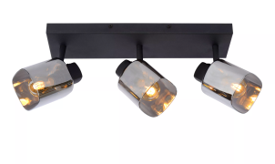 Lucide Alion - opbouwspot - 38 x 10 x 18 cm - zwart gerookt