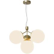 Nordlux Ivona - hanglamp - 54,2 x 54,2 x 244 cm - opaal en messing