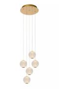 Lucide Cintra - hanglamp - Ø 32 cm x 150 cm - 5 x 4,7W LED incl. - tra...