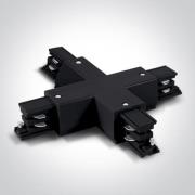 ONE Light Square Track Accessories - X-connector - 3-fase railsysteem ...