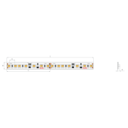 Klus LED strip - 1cm breed, 500cm lengte - 24Vdc - dim to warm - 9,6W ...