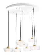 Maxlight Lipari - hanglamp - Ø 62 x 180 cm - 38W LED incl. - geborstel...