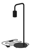 Calex U-Line - tafellamp - Ø 15 x 53 cm - zwart