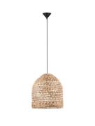 Nova Luce Bola - hanglamp - Ø 42,5 x 200 cm - natuurlijk en zwart