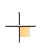 Nova Luce Cross - wandlamp - 30 x 30 x 4 cm - 10W LED incl. - geborste...