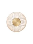 Nova Luce Nous - wandlamp - Ø 30 x 30 cm - 8W LED incl. - messing goud...