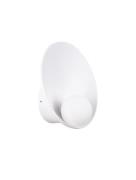 Nova Luce Minim - wandlamp - Ø 23 x 23 cm - zandwit en opaalglas