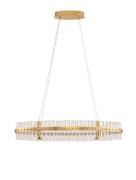 Nova Luce Kezo - hanglamp - Ø 90 x 130 cm - 45W dimbare LED incl. - go...