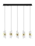 Nova Luce Seneca - hanglamp - 83 x 150 x 7,5 cm - 41W LED incl. - goud...