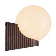 Nordlux Hayley - wandlamp - Ø 15 x 19,2 x 19,1 cm - IP44 - metaalbruin