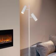 Lucide Clubs - vloerlamp - Ø 22 x 140 cm - wit