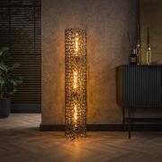 Vico Weaver Cylinder XL - vloerlamp - 122 cm - zwart nikkel