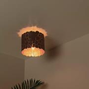 Lucide Almelo - plafondlamp - Ø 25,5 x 22 cm - zwart