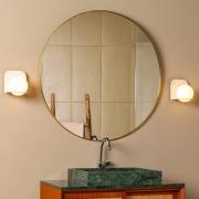 Lucide Davy - wandlamp - 14 x 16 x 16,7 cm - IP44 - witte marmer