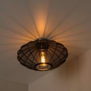 Lucide Corina - plafondverlichting - Ø 40 x 21,5 cm - zwart